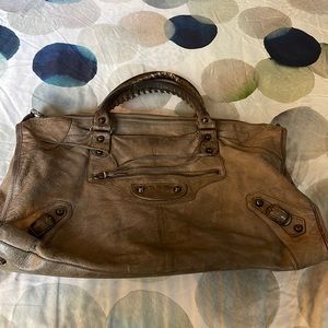 Balenciaga Grey Shoulder Bag